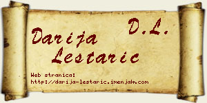Darija Leštarić vizit kartica